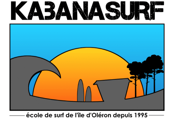 Logo Kabanasurf jaune et noir